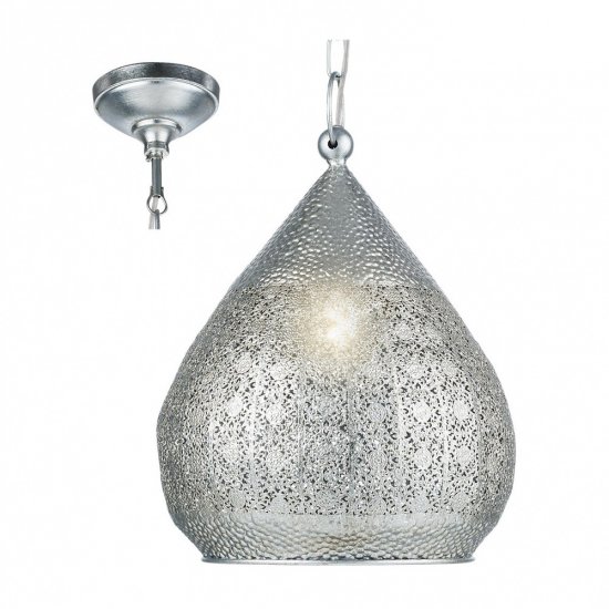 Пендел ETHNO ELEGANCE MELILLA E27 max 60W IP20 сребро