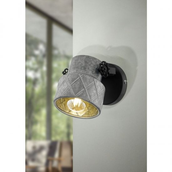 Пендел INDUSTRIAL HILCOTT E27 max 40W IP20 черно + цинк