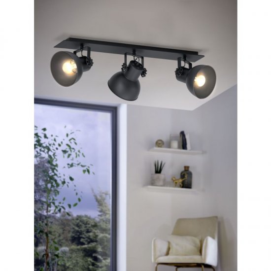 Спот INDUSTRIAL BARNSTAPLE 1 2хE27 max 2х40W IP20 черен