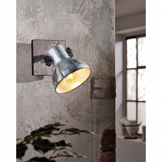 Спот INDUSTRIAL BARNSTAPLE 1 2хE27 max 2х40W IP20 черен
