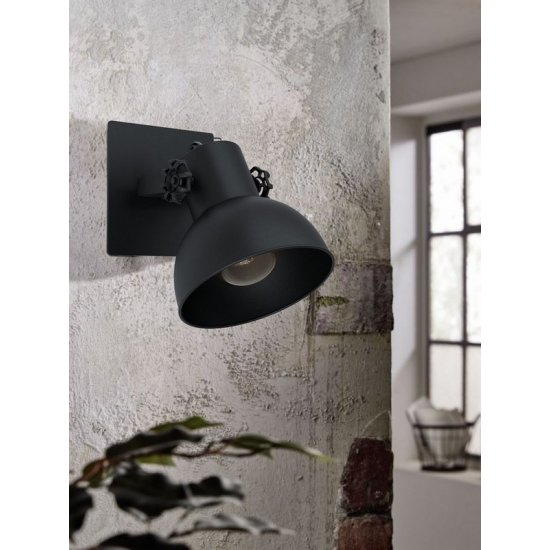 Спот INDUSTRIAL BARNSTAPLE 1 2хE27 max 2х40W IP20 черен