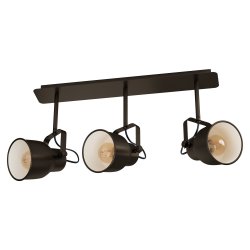 Спот INDUSTRIAL MITCHLEY 3хE27 max 3х40W IP20 тъмен бронз + крем