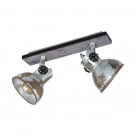 Спот INDUSTRIAL BARNSTAPLE 2хE27 max 2х40W IP20 износен ефект