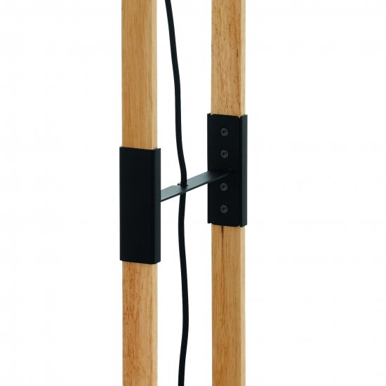 Лампион LOFT HORNWOOD E27 max 28W IP20 черно + крем + кафяво дърво