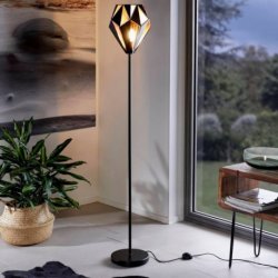 Лампион LOFT CARLTON 1 E27 max 60W IP20 черно + медено