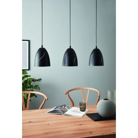 Лампион LOFT HUNNINGHAM E27 max 60W IP20 черен + златно
