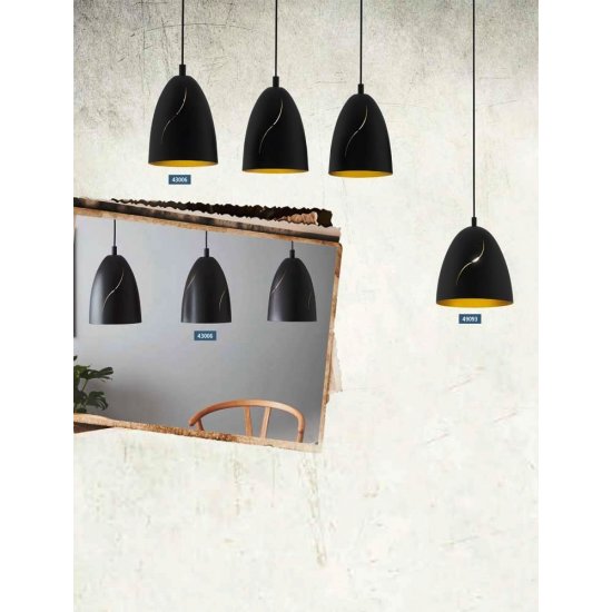 Лампион LOFT HUNNINGHAM E27 max 60W IP20 черен + златно