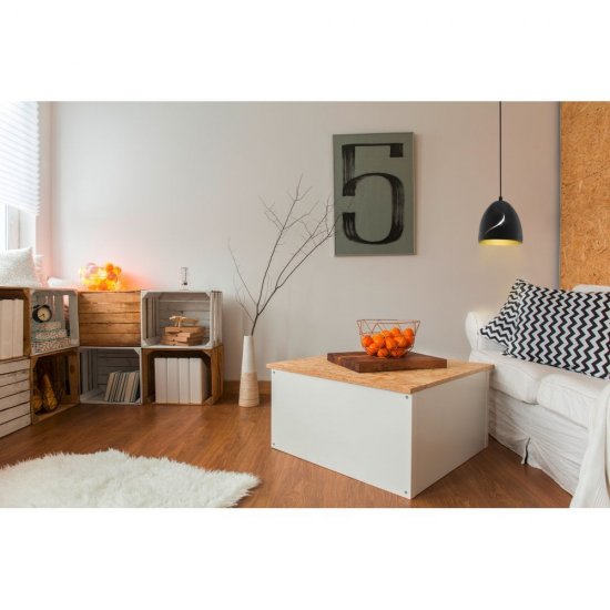 Пендел LOFT HUNNINGHAM E27 max 60W IP20 ф40см черeн + златно