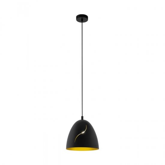 Пендел LOFT HUNNINGHAM E27 max 60W IP20 ф27см черeн + златно
