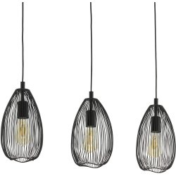 Пендел LOFT CLEVEDON 3xE27 max 3x60W IP20 черeн