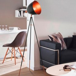 Лампион LOFT CHESTER E27 max 60W IP20 черен + медено