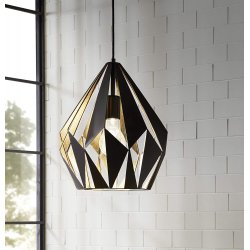 Пендел LOFT CARLTON 1 E27 max 60W IP20 ф31 черно + златно