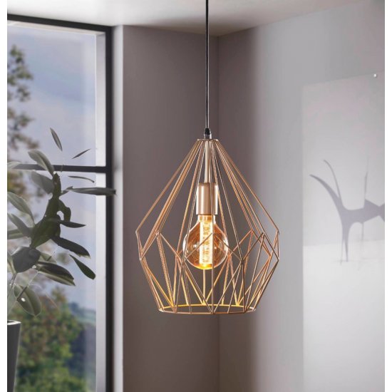 Пендел LOFT CARLTON E27 max 60W IP20 старо злато
