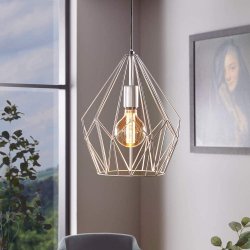 Пендел LOFT CARLTON E27 max 60W IP20 сребрист