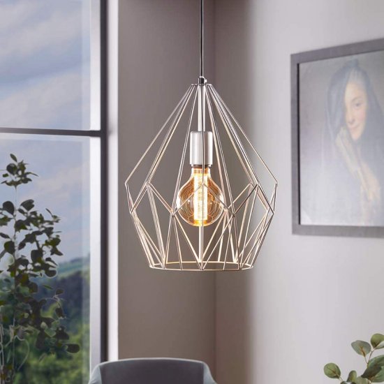 Пендел LOFT CARLTON E27 max 60W IP20 сребрист