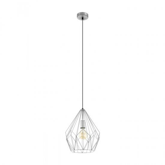 Пендел LOFT CARLTON E27 max 60W IP20 сребрист