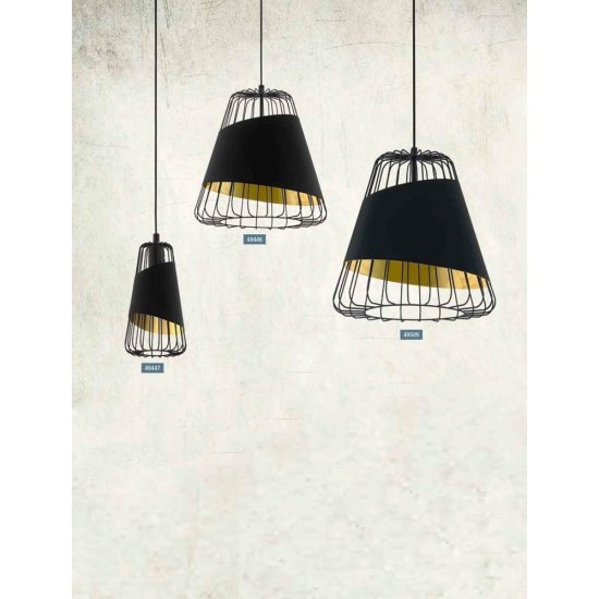 Пендел LOFT AUSTELL E27 max 60W IP20 ф16см черeн