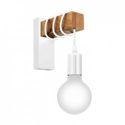 Аплик LOFT TOWNSHEND E27 max 10W (LED) IP20 бяло + кафяво