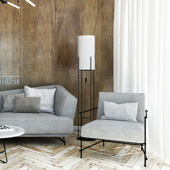 Лампион LOFT GLASTONBURY E27 max 28W IP20 черно + бяло