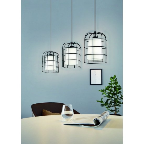 Пендел LOFT BITTAMS 3хE27 max 3х60W IP20 черно + бяло