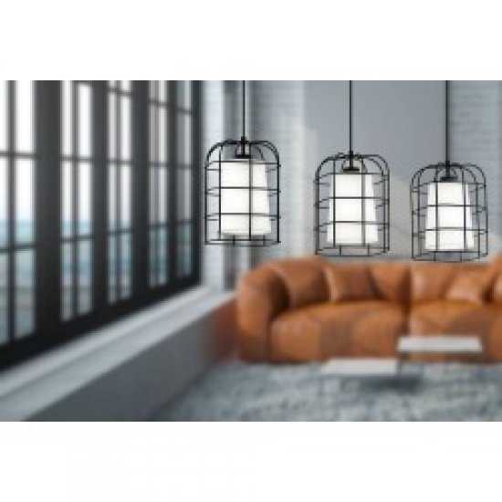 Пендел LOFT BITTAMS 3хE27 max 3х60W IP20 черно + бяло