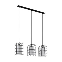 Пендел LOFT BITTAMS 3хE27 max 3х60W IP20 черно + бяло