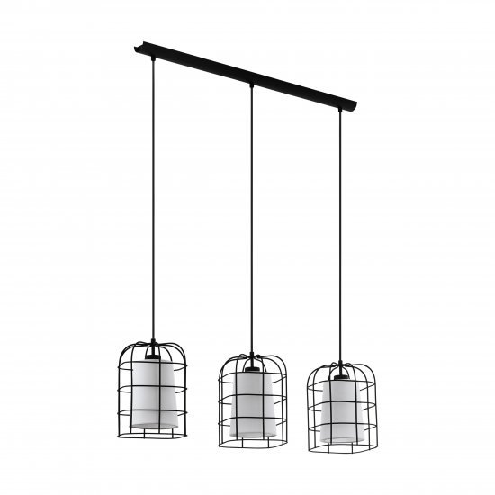 Пендел LOFT BITTAMS 3хE27 max 3х60W IP20 черно + бяло