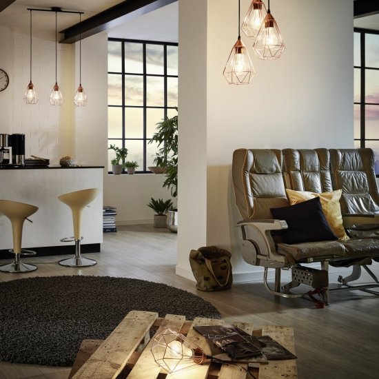 Настолна лампа LOFT TARBES E27 max 60W IP20 медена