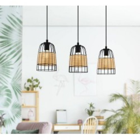Пендел NATURE ANWICK 3xE27 max 3x40W IP20 черен