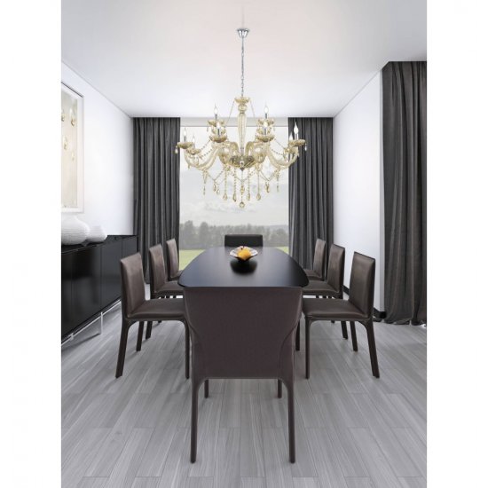 Полилей SPARKLING BASILANO 1 12хE14 max 12х40W IP20 хром + коняк