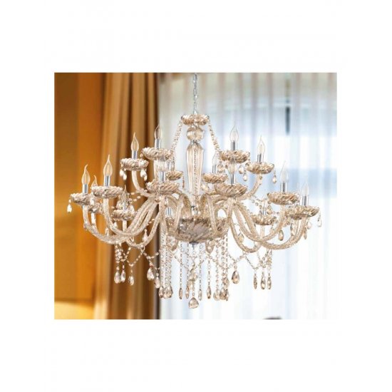 Полилей SPARKLING BASILANO 1 18хE14 max 18х40W IP20 хром + коняк