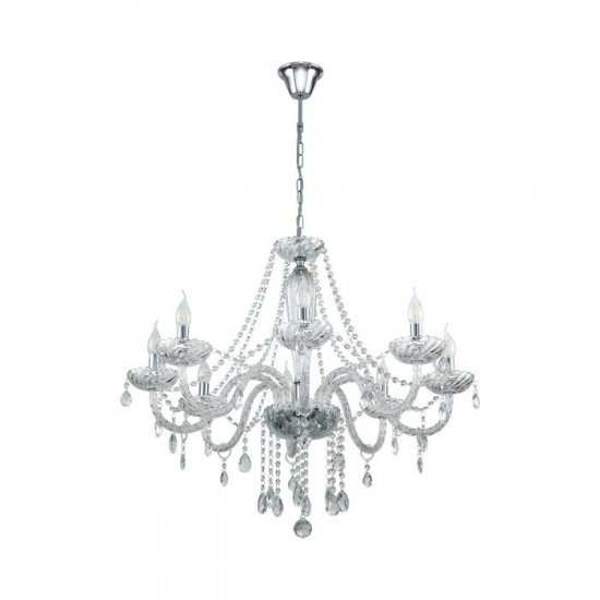 Полилей SPARKLING BASILANO 1 8хE14 max 8х40W IP20 хром