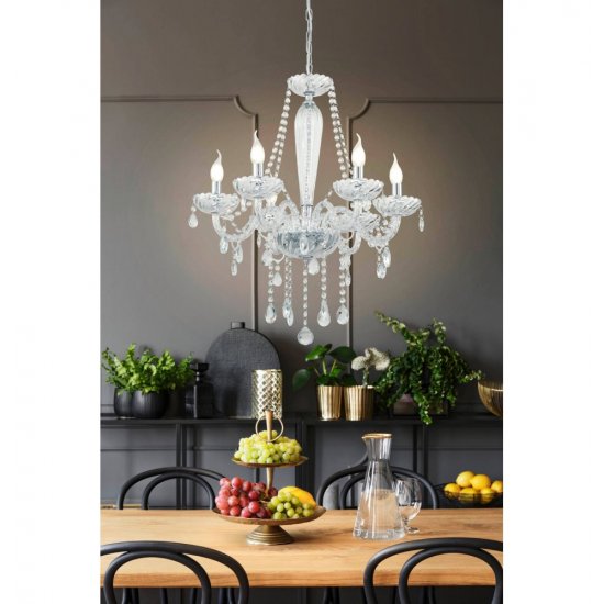 Полилей SPARKLING BASILANO 1 6хE14 max 6х40W IP20 хром