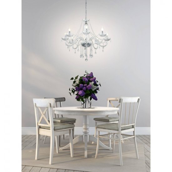 Полилей SPARKLING BASILANO 1 8хE14 max 8х40W IP20 хром