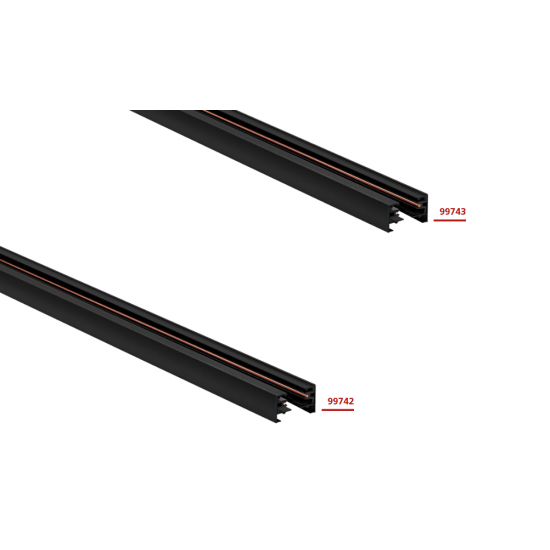Релсов прожектор TB SERAS 1хGU10 max 1x35W черен Eglo