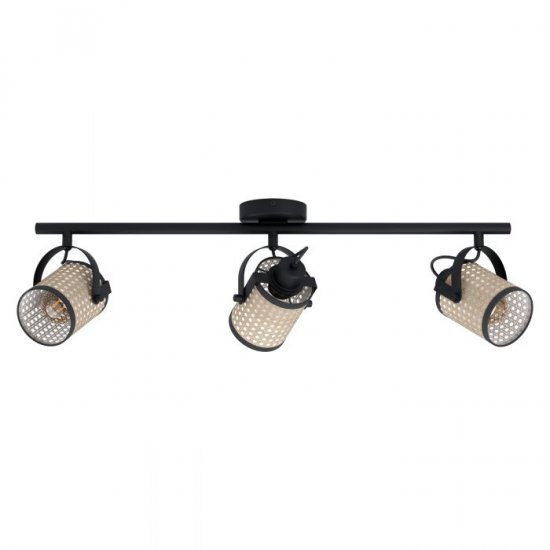 Спот VINTAGE RUSCOMB 3xE27 max 3x10W (LED) IP20 черно + натурално