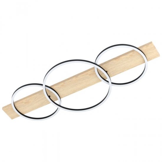 LED плафон BOYAL 3х12W 3000K 3х1700Lm IP20 дъб