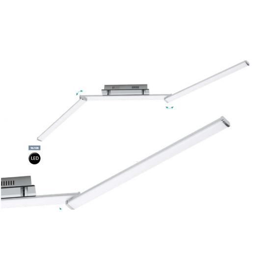 LED плафон LASANA 2 3х7.8W 3000K 3х1000Lm IP20 хром