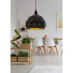 Пендел ROCCAFORTE 1хE27 max 1х60W IP20 черно + златно