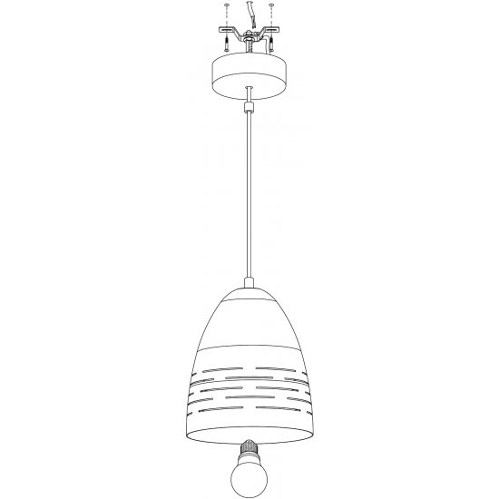 Пендел CAMASTRA E27 max 1х40W IP20 черен