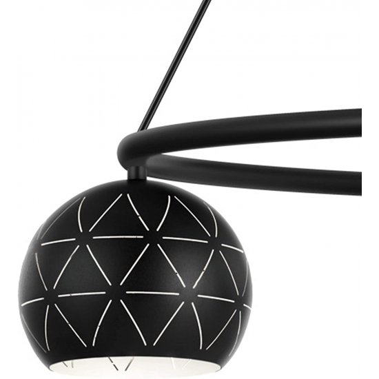 Полилей CANTALLOPS 6хE14 max 6х40W IP20 черен