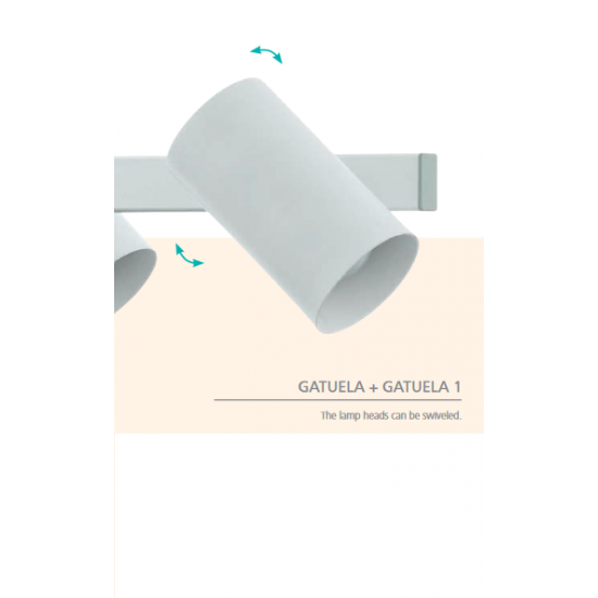 Полилей GATUELA 1 4хE14 max 4х25W IP20 черен