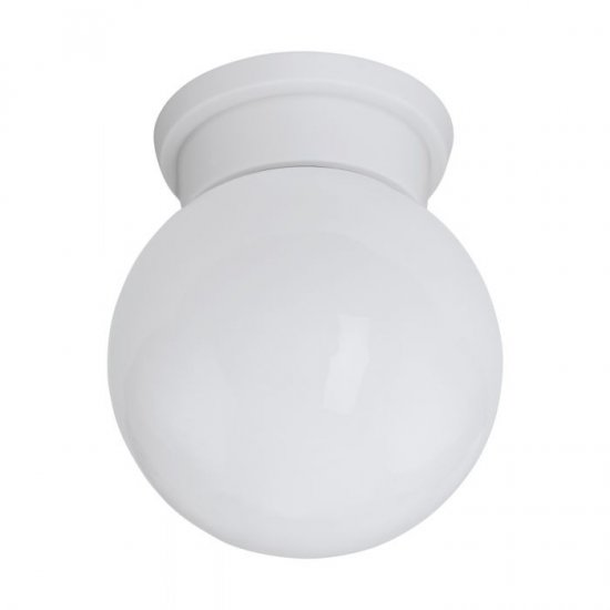 Плафон DURELO 1хE27 max 1х28W IP20 бял