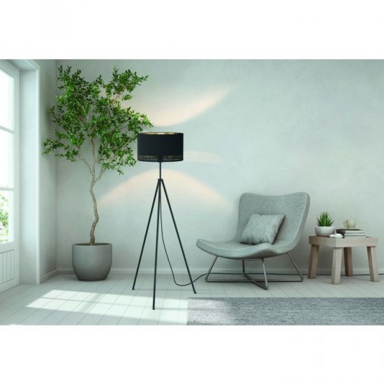Пендел ESTEPERRA 3хE27 max 3х40W IP20 черно + златисто
