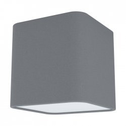 Плафон POSADERRA 1хE27 max 1х40W IP20 сив