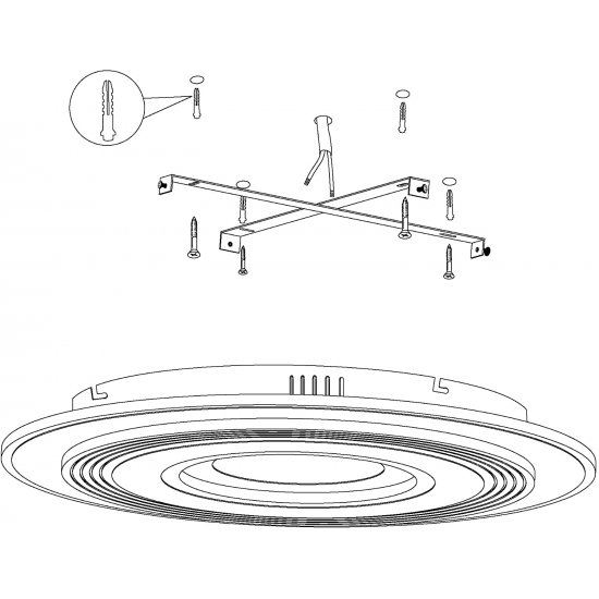 LED плафон REDUCTA 2 45W 3-white 4500Lm IP20 бял