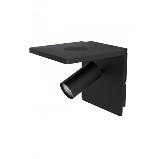 Аплик CIGLIE GU10 max 5W IP20 с QI зарядно черен