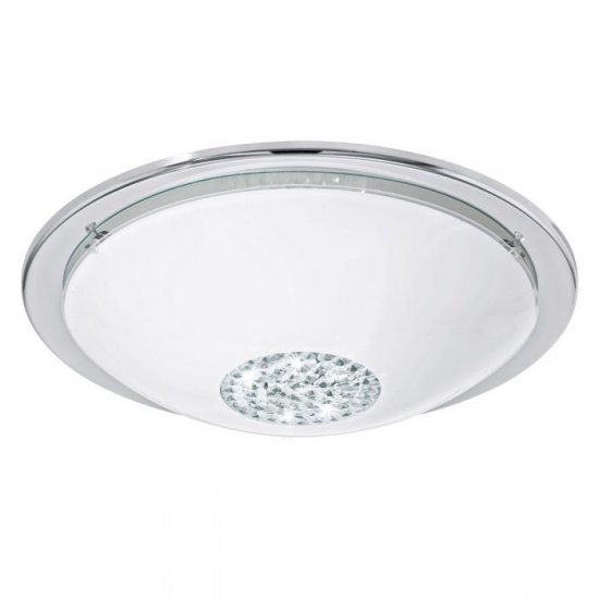 LED плафон GIOLINA 16W 3000K 1500Lm IP20 хром + кристал