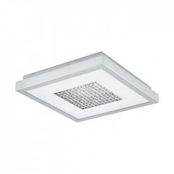 LED плафон PESCATE 24W 3000K 2100Lm IP20 хром + кристал димируем