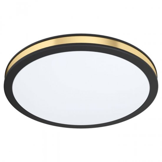 LED плафон PESCAITO 12W 3000K 1350Lm IP20 черно + злато